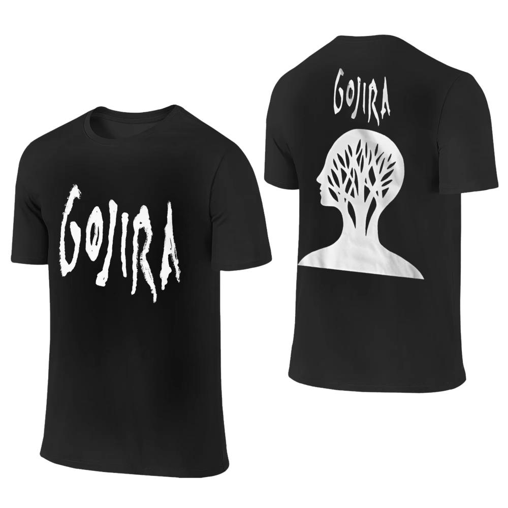 Men Women Gojiras Band Heavy Metal T Shirts Rock Music Cotton Clothing Funny Short Sleeve Round Collar Tees 2sided 3XL TShirts