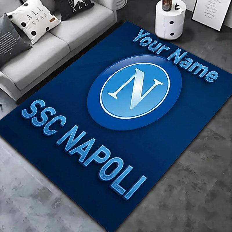 SSC Napoli Custom Name Carpet Rug for Living Room Bedroom Home Sofa Decoration,Kids Play Non-slip Floor Mat
