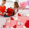Wooden Valentine Decors Ornament Set For Farmhouse Decors Small Item Storage Handmade Wood Heart Shaped European Styles