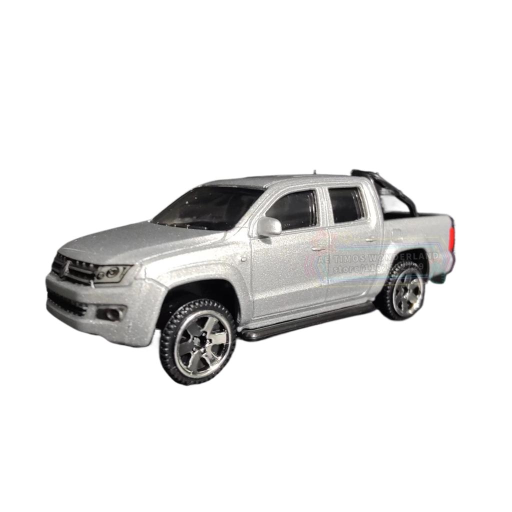 1/64 Scale Amarok Pickup Replica Mini Truck Car Model Metal Miniature Art Figure Vehicle Diecast Kid Boy Xmas Gift Toy