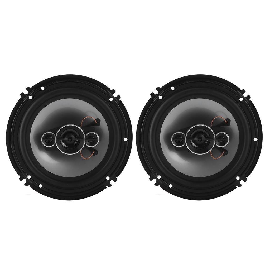 Pair Car Audio Speaker 6.5in Full Frequency 35hz‑22khz 91dB 4 Ohm  Round Universal Moisture Proof