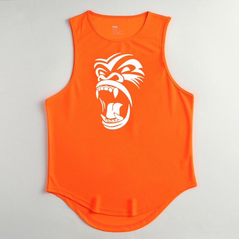 Summer Dacron Sleeveless Shirts Men Tank Top Bodybuilding Shirt Vest Gym T Shirt Sport Tops Singlet Men Clothing Streetwear