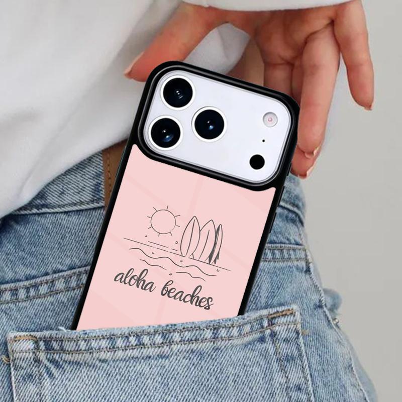 Hello Hawaii Aloha Beaches Phone Case for iPhone 16e 15 14 13 12 17 Pro Max Plus Air 17pro Cover Coque