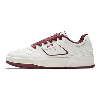C37 Series Classic Versatile Non-Slip Wear-Resistant Low-Top Skate Shoes Women Sneaker White Red 922528037-4