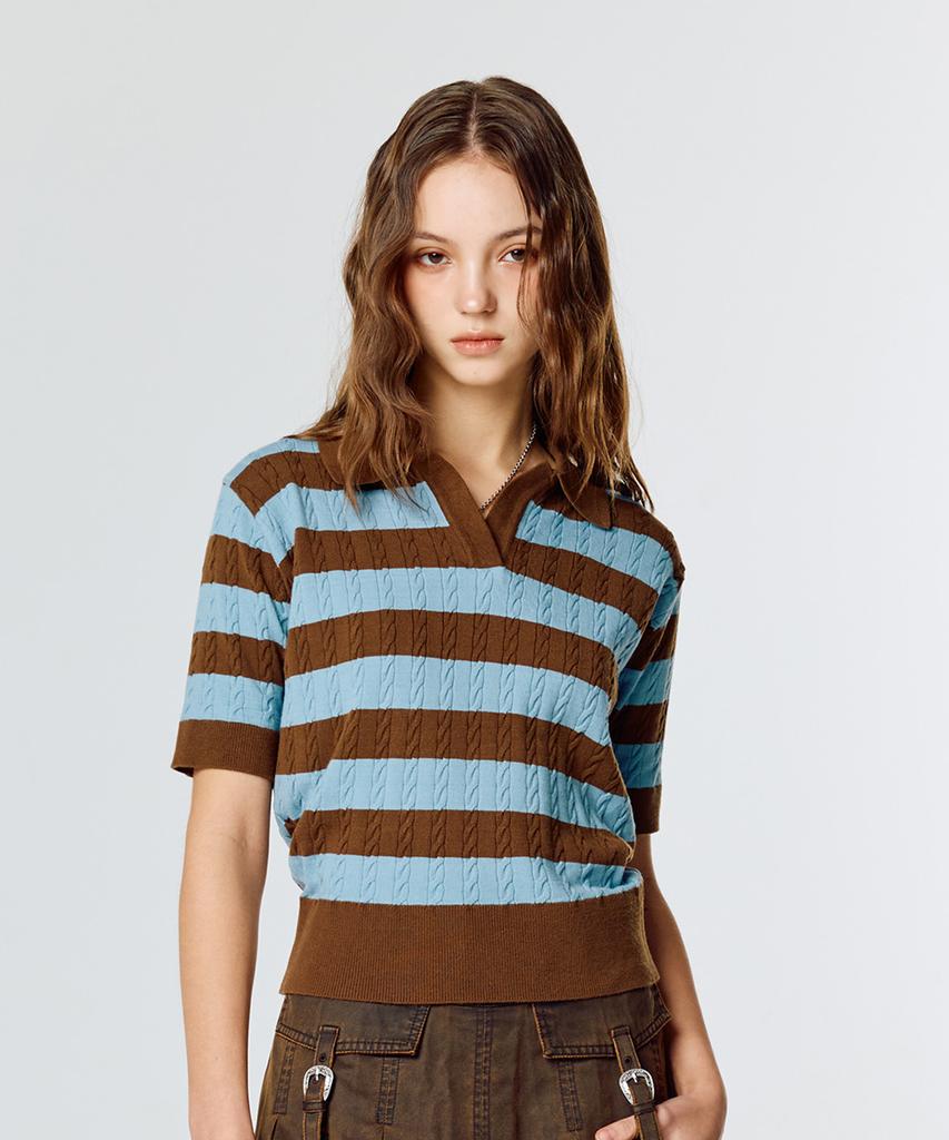 LARTIGENT L15 Rugby Knit (Brown)