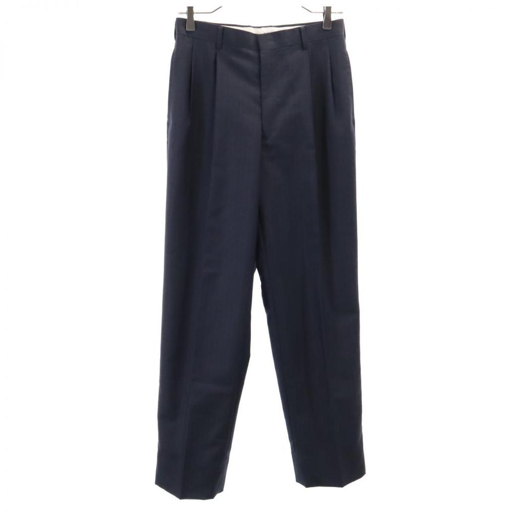 Aquascutum Made In Japan Mohair Blend Suit Setup 90A4 Navy Men's Used