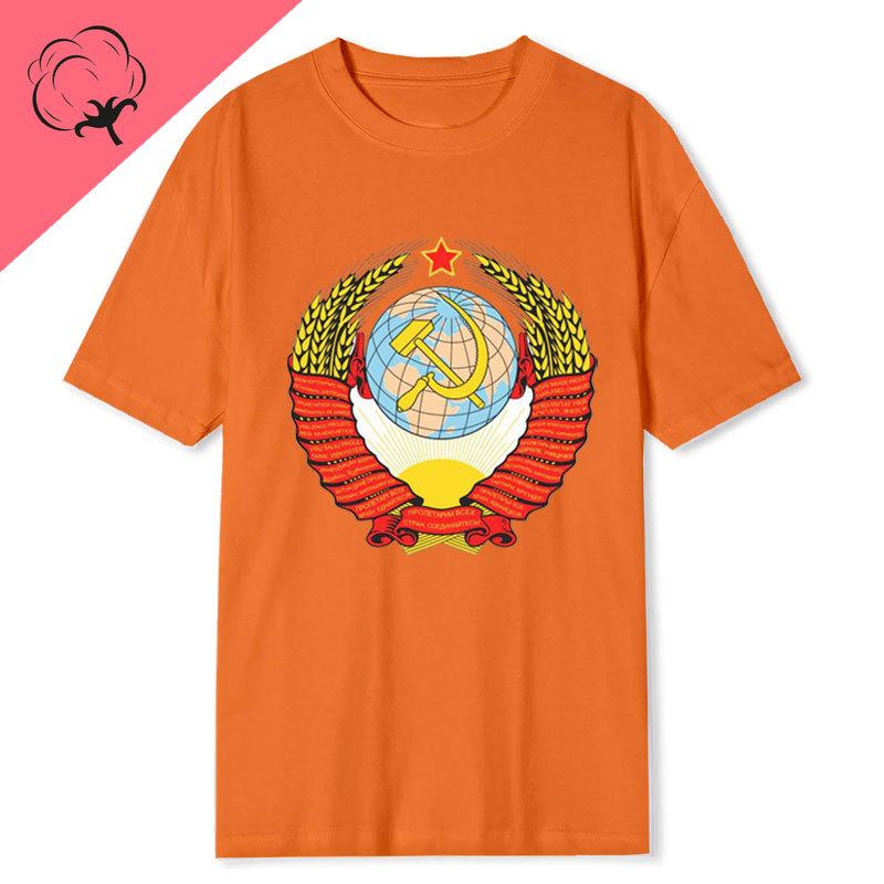 Vintage Cccp Tshirt Retro Soviet Union Camiseta Unisex 80s Style Ussr Printed Tees Russian Heritage Graphic Casual Wear Top
