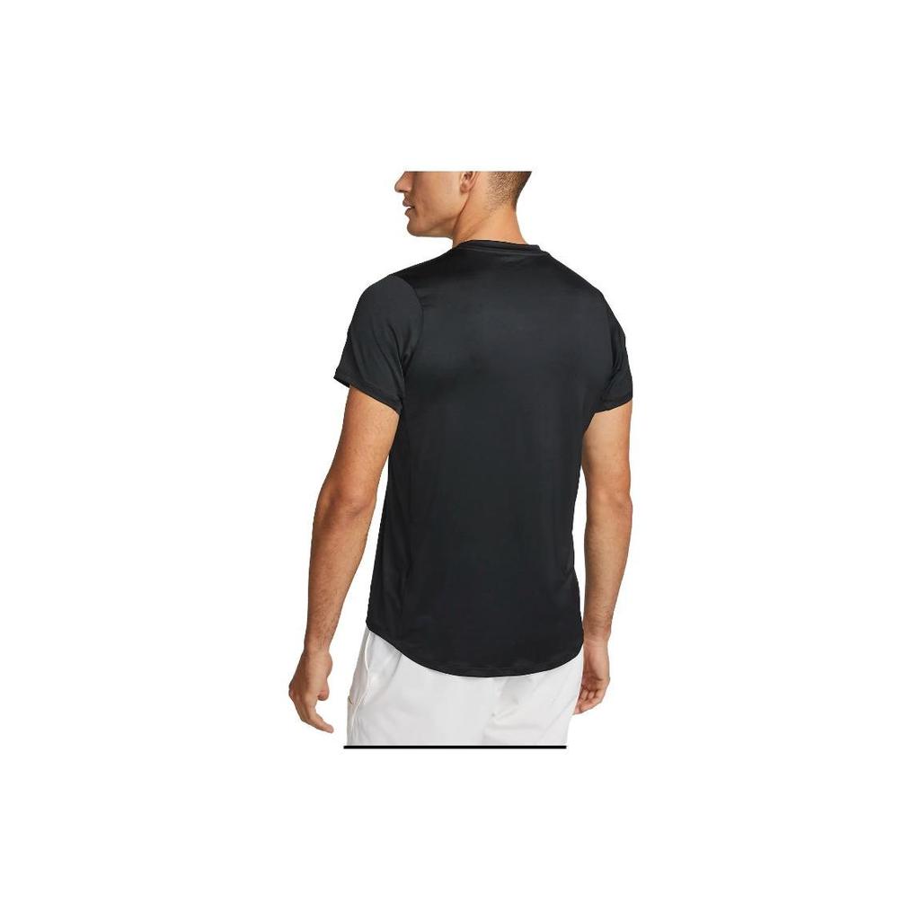 Nike Solid Color Logo Crew Neck T-Shirt Men Tops Black DD8317-010