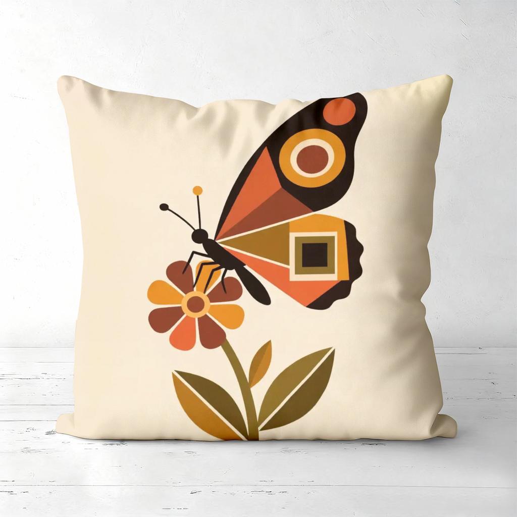 Colorful Butterfly and Owl Patterned Decorative Cushions Polyester Pillowcase,sofa Decorative Cushion Cov Headboard Pillow