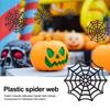 20 Pcs Spider Web Felt Coasters Plastic Coasters Horror Decor Fashion Gifts