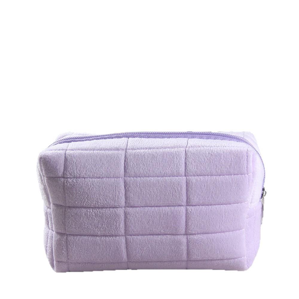 Suede Makeup Bag: Portable, Large Capacity, High-End Feel