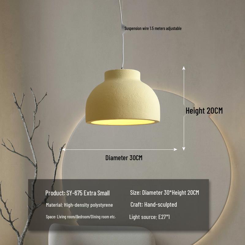 Wabi-Sabi Zen Pendant Light: Retro & Artistic Design for Restaurants, Living Rooms, and Bedrooms