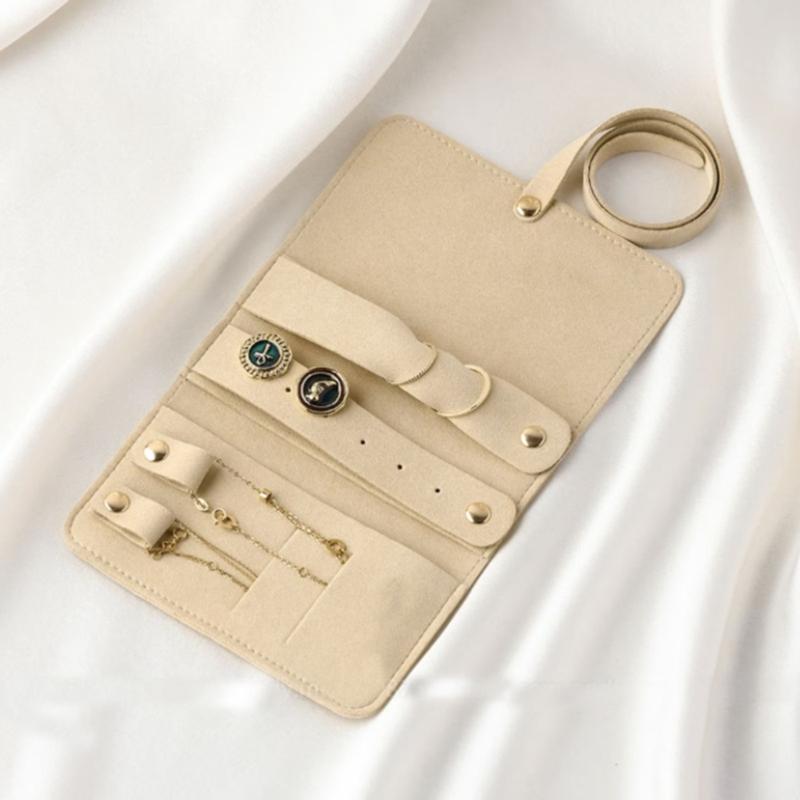 Verpackungsbeutel Reisetasche Aufbewahrungstasche Elegante Schmuckverpackungstasche Schmuckrollen Tasche Schmuck-Display-Tasche für Schmuck