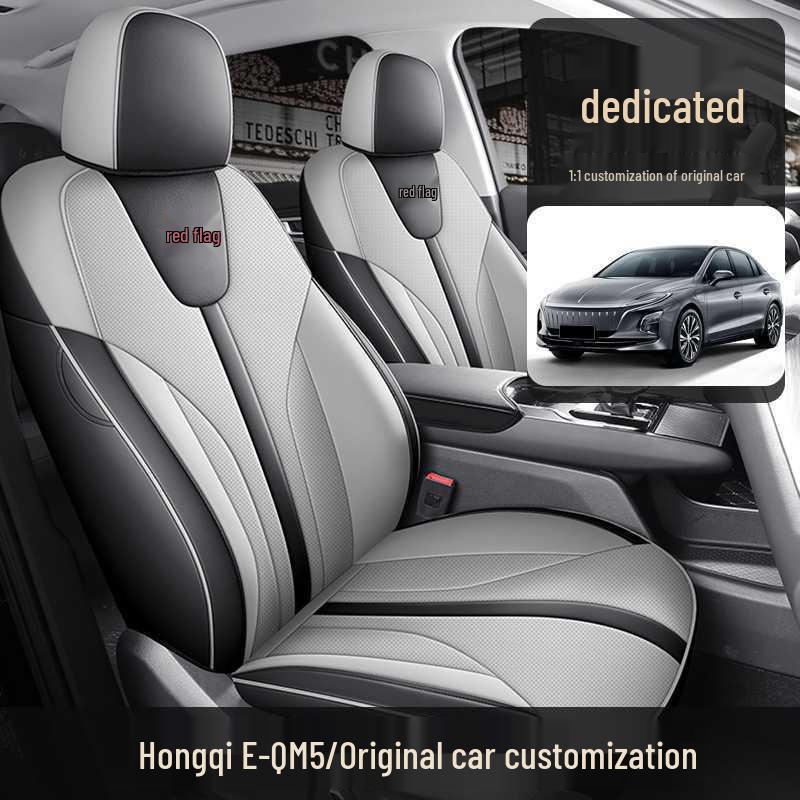 2025 Hongqi EQM5 Breathable Full Coverage Car Seat Covers, Special Fit for Model 610km PLUS.
