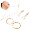 Damen Frauen Schmuckset Halskette Ohrringe Armband Set für Party Hochzeit Geburtstag