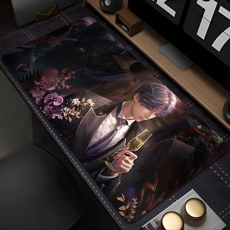 Mouse Pad PC Gaming Accessories Keyboard Pad Love And Deepspace Anime Desk Mouse Mat Laptop Cool Rafayel Mousepad For Girl Gift