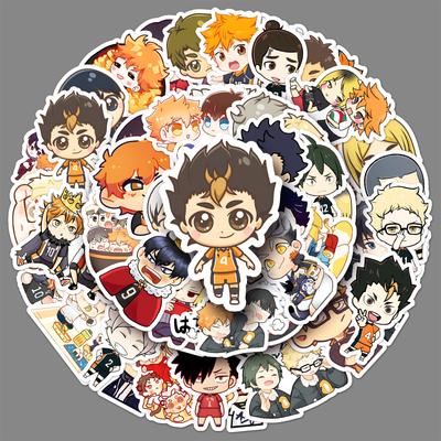 50 Q-version Volleyball Boy Graffiti Stickers Cartoon Cute Japanese Comic Decoration DIY Laptop Mobile Phone Stickers