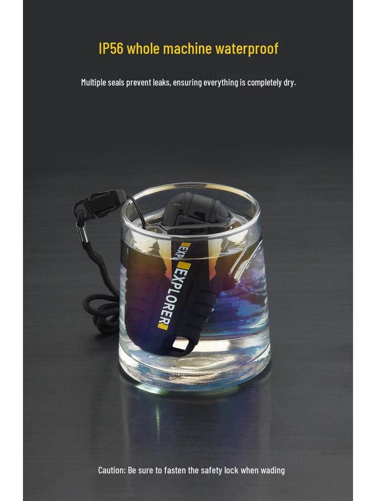 Outdoor Camping Waterproof Windproof Type-C Rechargeable Lanyard Lighter F37