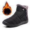 Cotton Shoes Women Winter Side Zipper Medium Help Warm Snow Boots Large Size Lightweight Padded and Thickened Cotton Boots Outdoor Winter Shoes