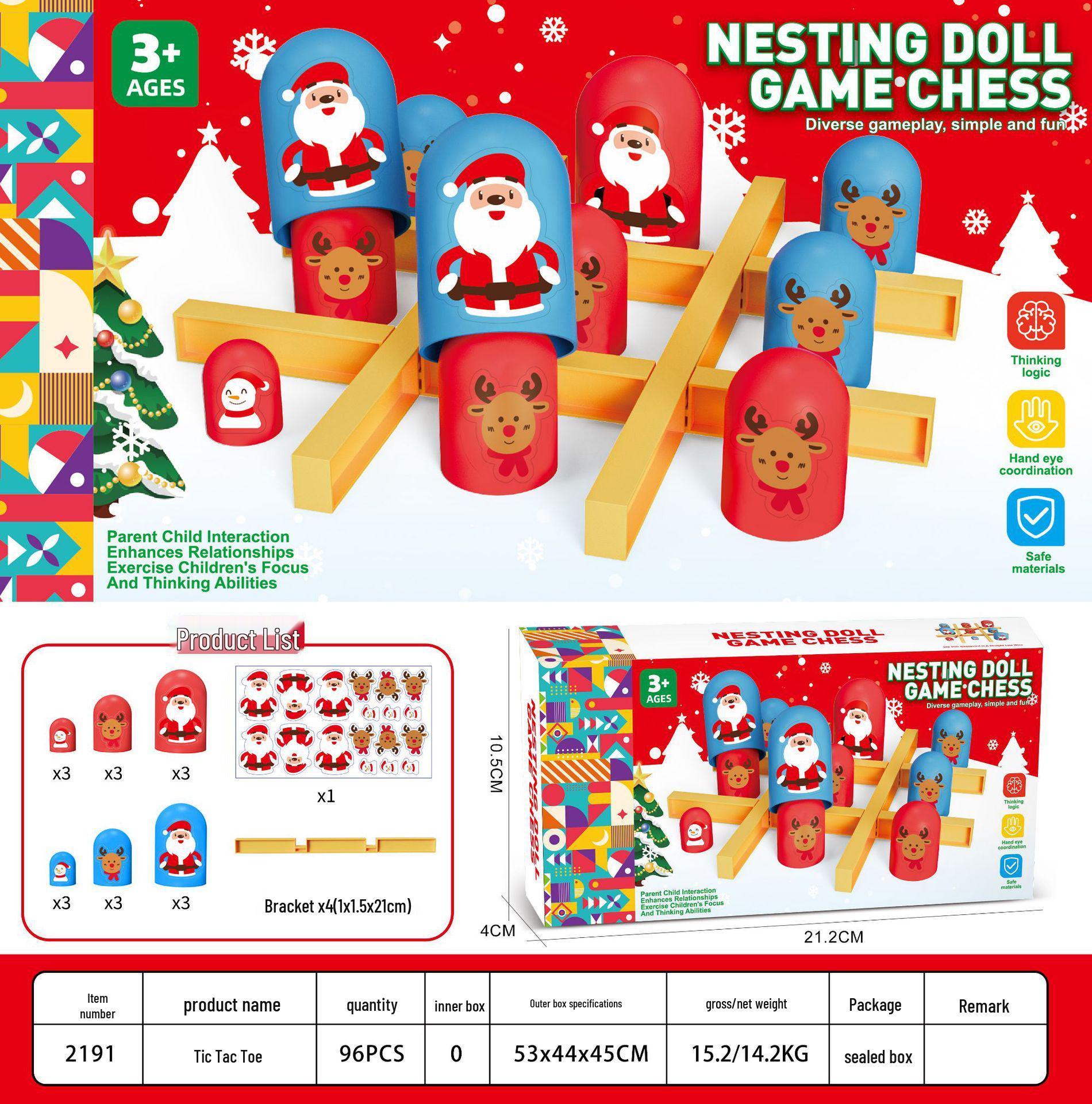 Cross-Border Tic-Tac-Toe Matryoshka: Parent-Child Interactive Educational Toy for Strategic Thinking and Fun