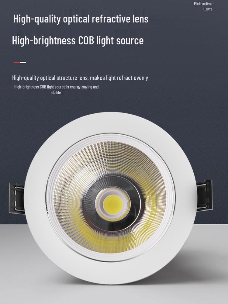 Spotlight LED Ceiling Light for Home & Store - Recessed COB Downlight 5W/7W