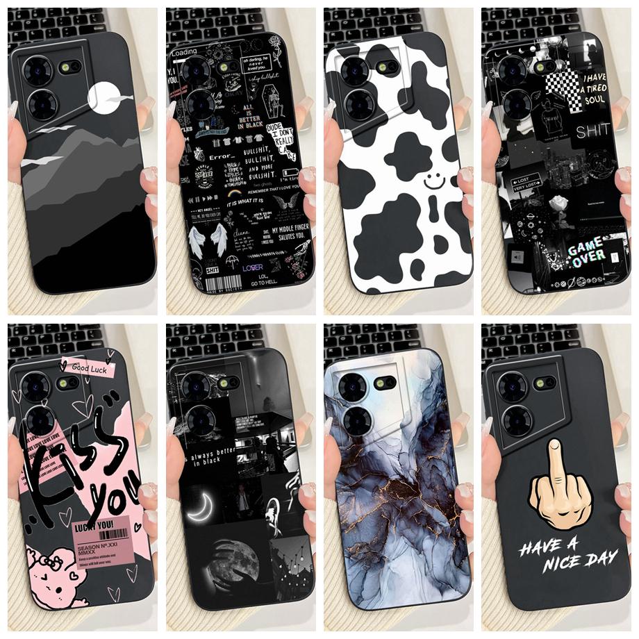 For Tecno Pova 5 Pro 5G Funda Soft Silicon Capa Moon Night Artistic Printed Fundas On Tecno LH8n Back Cover Camera Protection