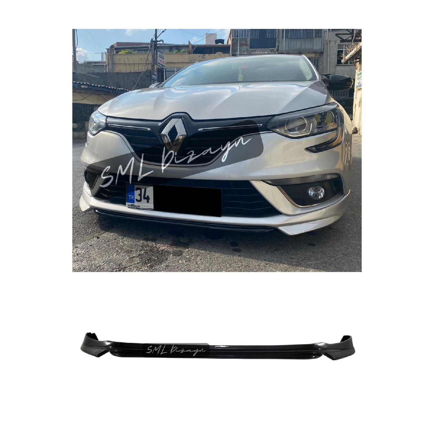 

Renault Megane 4 2016 Передняя насадка Пластик Некрашеный Megane-megane 4 Передний бампер-крыло-дополнительная губа