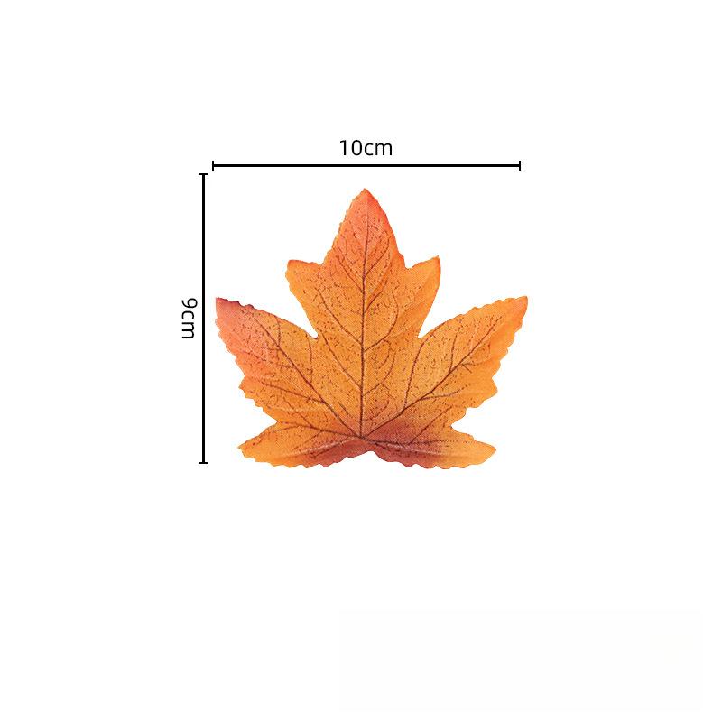 50 Pcs Fall Artificial Maple Leaves for Thanksgiving,Weddings Decorations,Festival Events