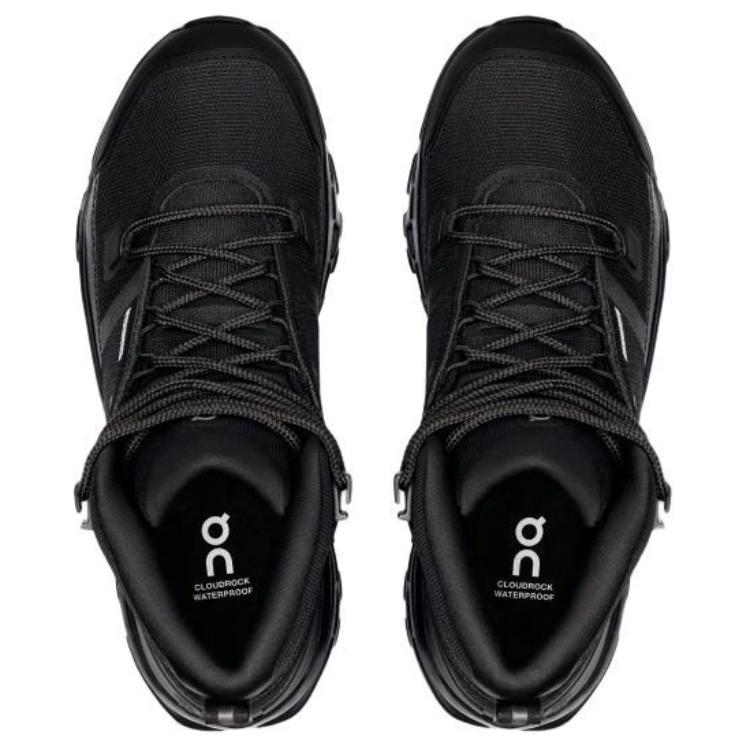 ON  Cloudrock Waterproof Triple Black Women Sneakers 3WF10131043