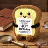 Amigurumi Knit Bread Crochet Toast Doll Funny Plush Birthday Gift Desk Decor Ornament Card