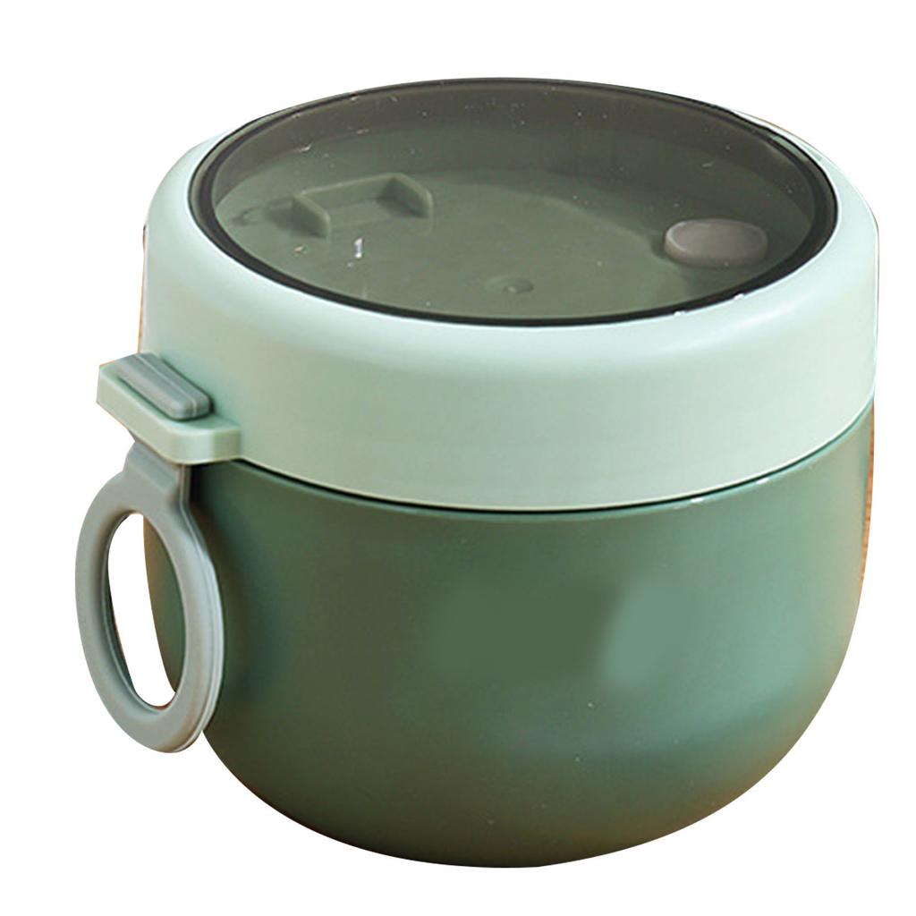 Insulated Breakfast Cup 304 Stainless Steel Lid Spoon Milk Soup Jar School Portable Congee Container