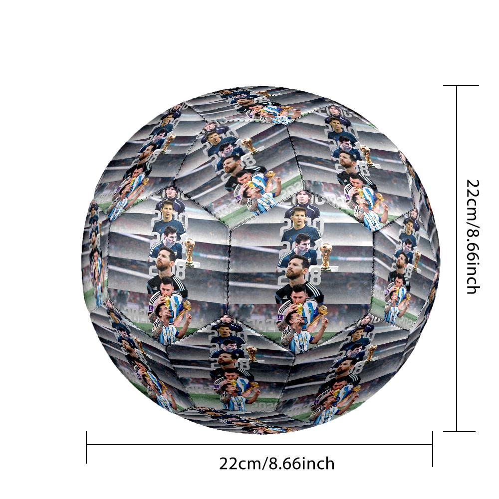 Messi 10 Number Leo Messi World Cup Size 5 Football Machine Sewn Indooroutdoor Universal Football For Football Accessories Perfect Birthday Christmas