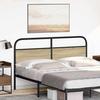 VidaXL Tête de lit chêne sonoma 160 cm acier et bois d'ingénierie, tête de lit pour lit double, meuble de chambre à 4100293