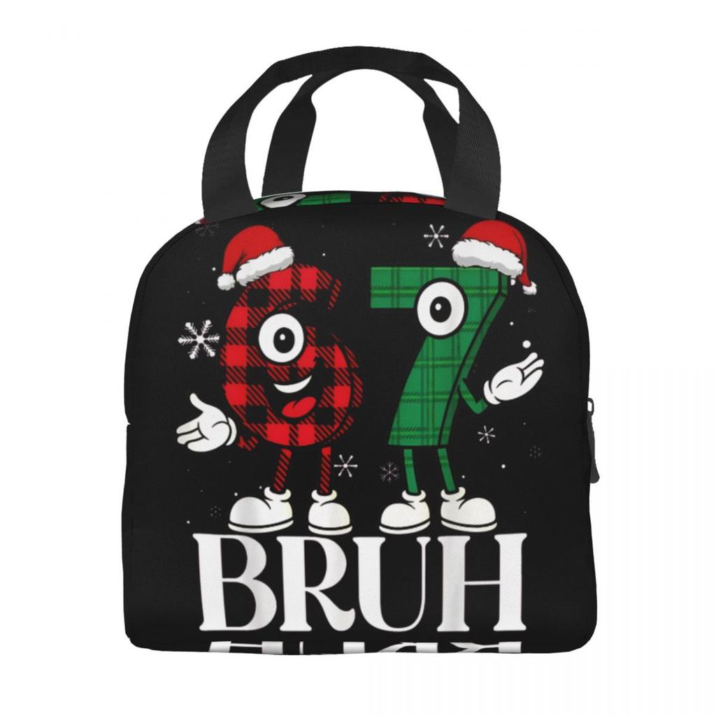 Lunch Boxes 67 Six Seven 6-7 Funny Italian Brainrot Merch Food Box Harajuku Thermal Cooler Bento Box For Travel