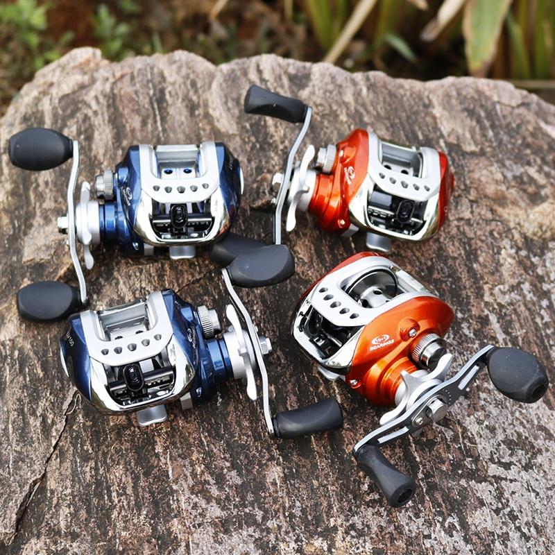 Baitcasting naviják Magnetická brzda Levý pravý Feeder Navijáky