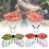 Costume Halloween Wings Headband Red Ladybug Yellow Bee Holiday Party Dress Up