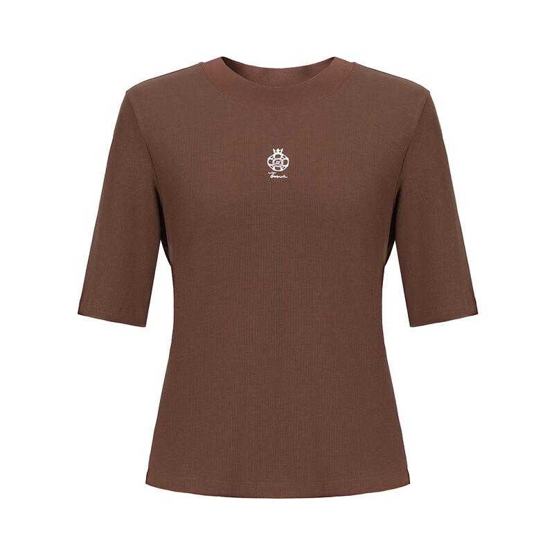 JUZUI Ribbed Elastic Pullover Top JWFX83305