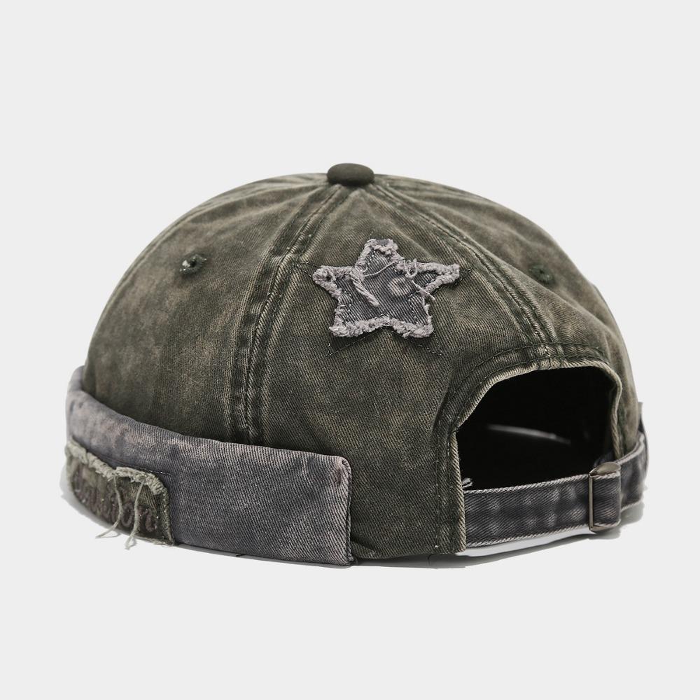 Adjustable Docker Cap Retro Hip Hop Hat Versatile Melon Hat  Unsiex