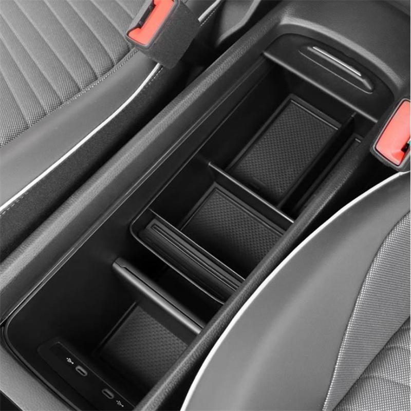 Car Accessories For VW Volkswagen ID.3 E11 ~2025  Center Console Armrest Storage Box Multifunctional Storage Auto Parts