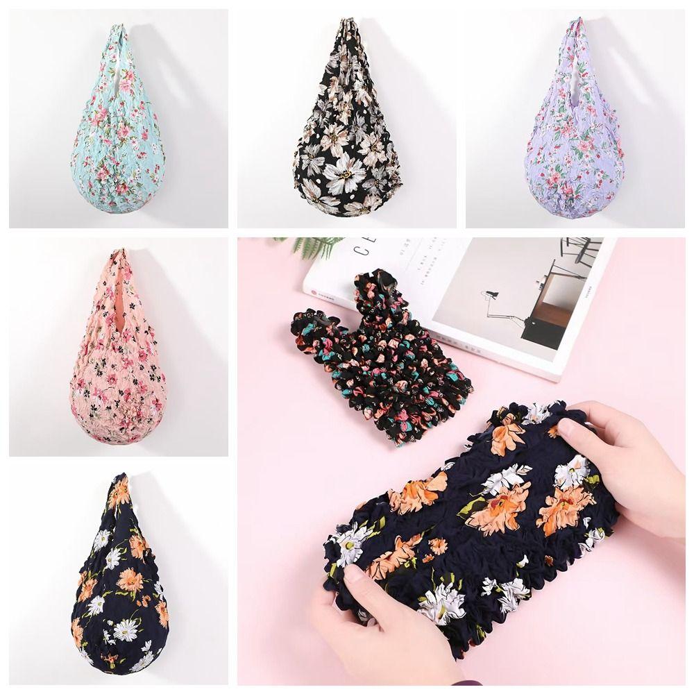 Large Capacity Bubble Foldable Stretch Bag Reusable Magic Stretch Puff Bag Storage Bag  Travel
