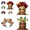 Butterfly Headdress Flower Hairband Trendy Bohemian Cosplay Fairy Headband Women Girls