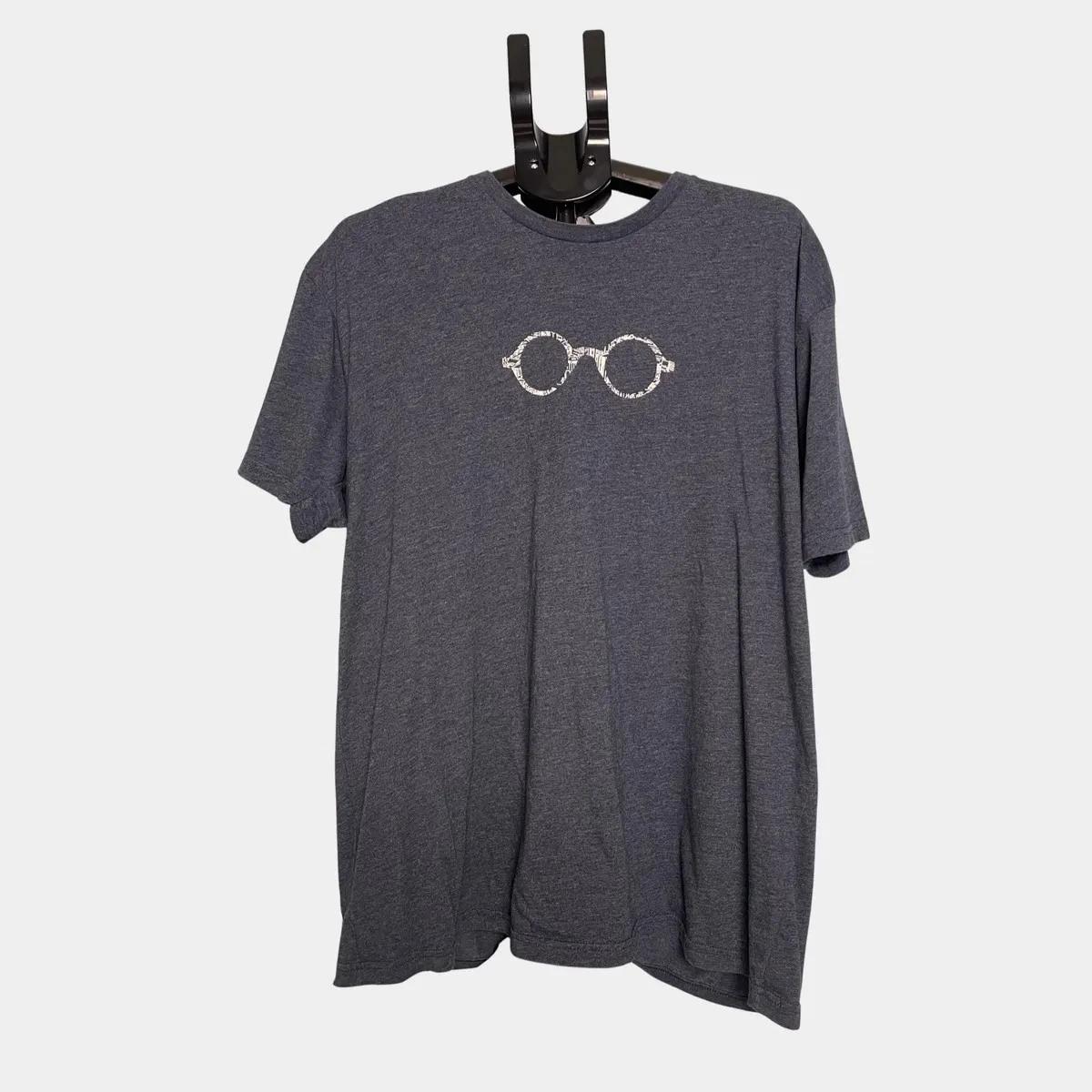 

Next Level T Shirt XXL Blue Graphic Glasses ESA Logo Back Cotton Blend Grade A 3XL