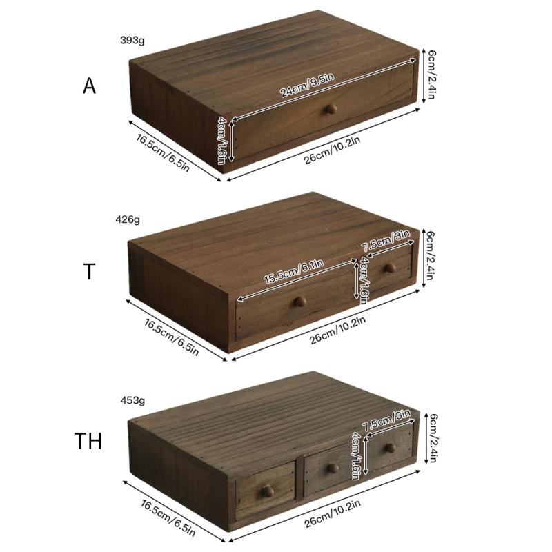 Holz Schreibtisch-Organizer Mit Mehreren Fächern Für Büros Heimdekoration Aufbewahrungsbox Für Schreibwaren Kosmetik