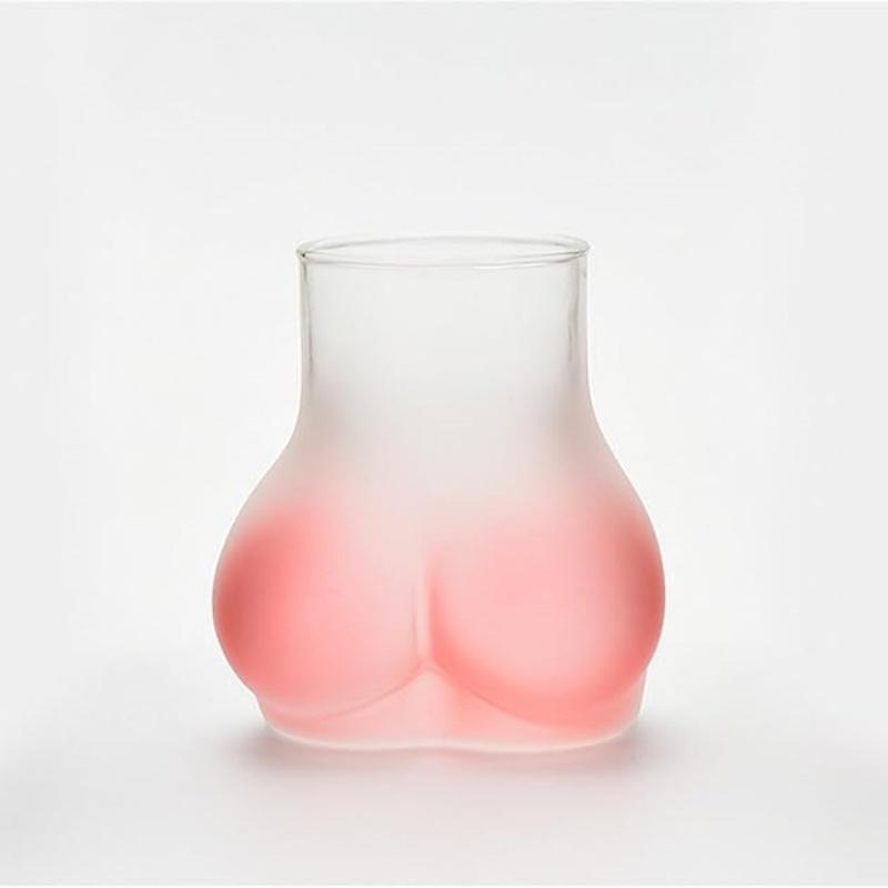 Creative Cute Funny Cups Funny Sexy Hip Shape Glass Buttocks Cocktail Beer Glass Coffee Tea Wine Juice Whiskey Cup