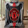 Manchester United Theme Blanket Soft Flannel Blanket Plush Throw Blanket Cozy Sofa Bed Blanket for Home Decor