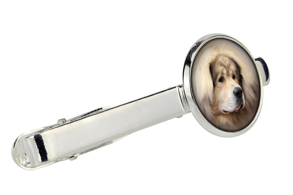 Tibetan Mastiff, Do Khyi - Cufflinks and Tie with Your Photo, a Suit Decoration, Men's Jewelry from the Art-Dog Brand.
