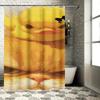 Niedliche Ente und Katze Wasserdichter Duschvorhang Hitzebeständig Maschinenwaschbar Nicht Transparent 180x180cm