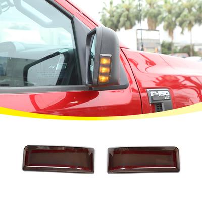 Auto zpětné zrcátko Směrovka Dekorace lampy pro Ford F150 2021 Up Příslušenství Smocked Black