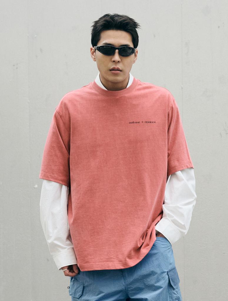 Nontai Pigment N.O.N Relaxed T-Shirts (Red)