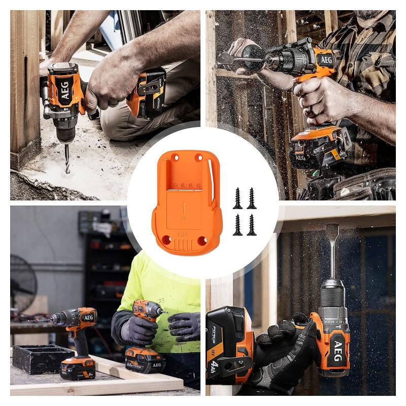 Wall Mount Electric Tool Holder For 18V Wall Power Mount Storage Battery Bracket Fixing Newest Drill Holder Slots Stand